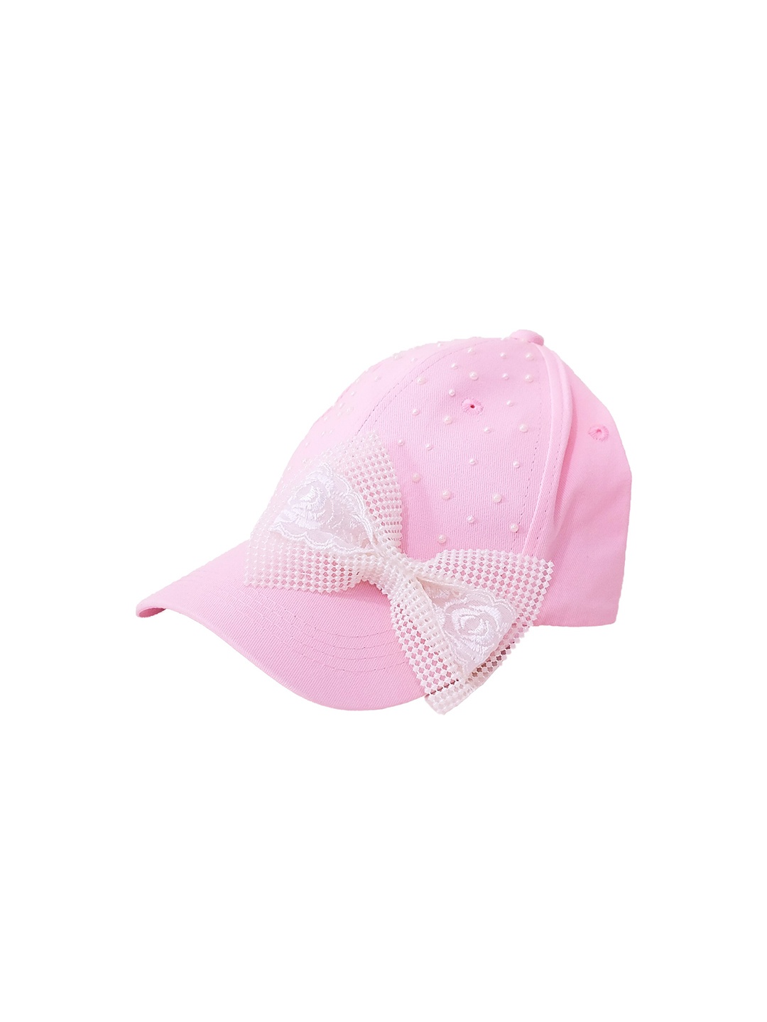 

TIPY TIPY TAP Girls Self Design Cotton Baseball Cap, Pink