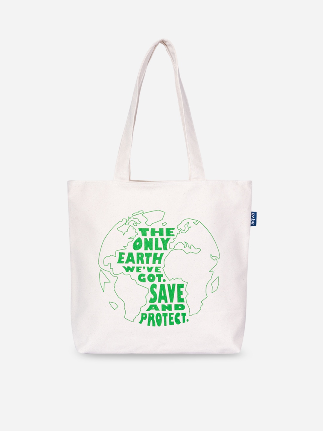

AQVA Printed Shopper Tote Bag, White