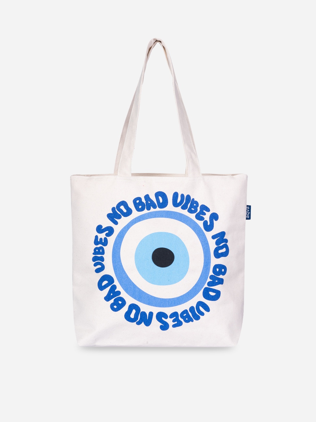 

AQVA Printed Shopper Tote Bag, White