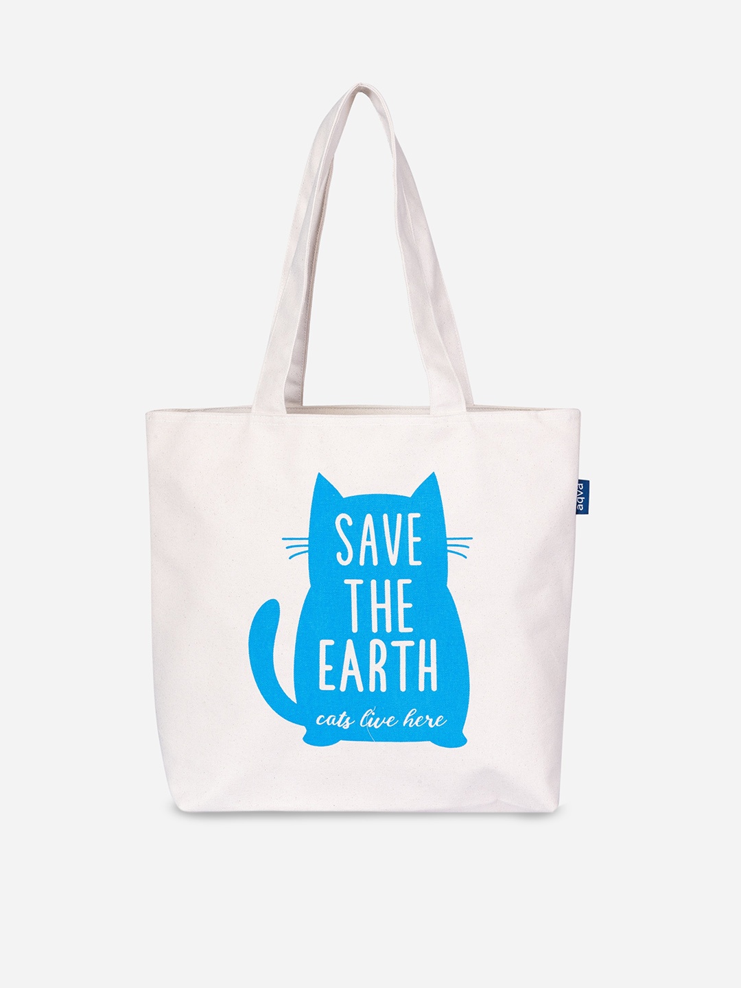 

AQVA Printed Oversized Shopper Tote Bag, White