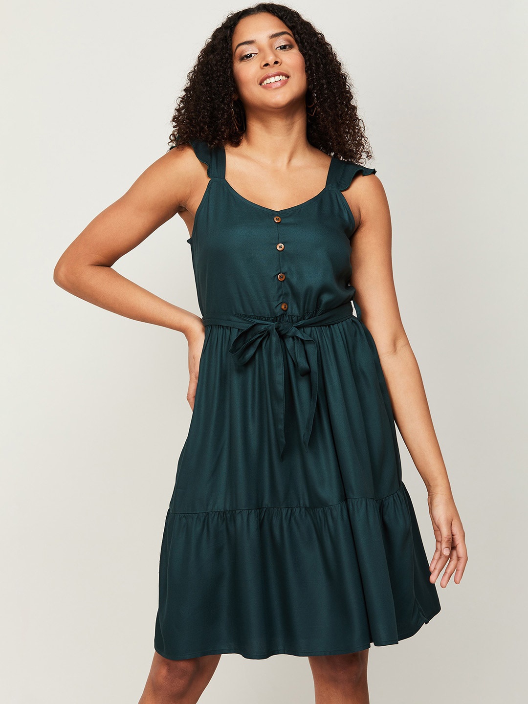 

Fame Forever by Lifestyle Sleeveless Fit & Flare Dress, Teal