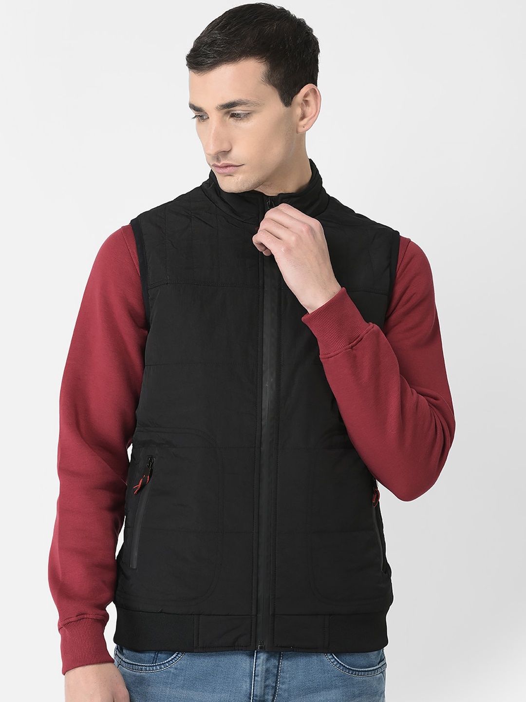 

Crimsoune Club Men Open Front Jacket, Black