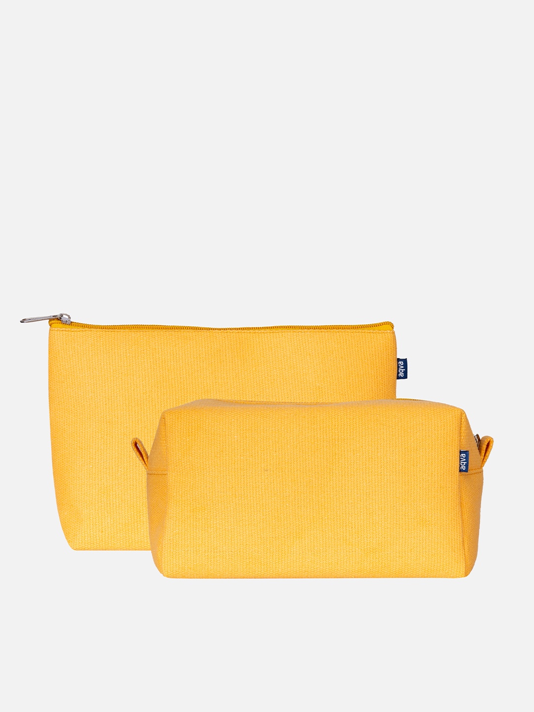 

AQVA Women Set Of 2 Travel Pouch, Yellow