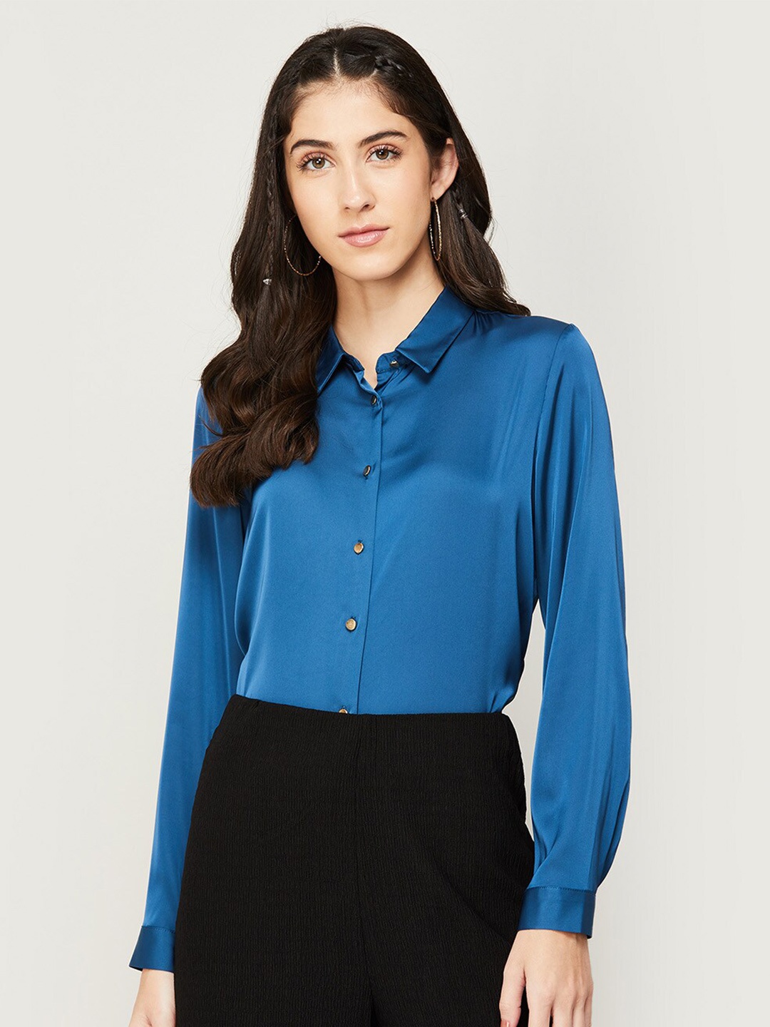 

CODE by Lifestyle Women Formal Shirt, Blue