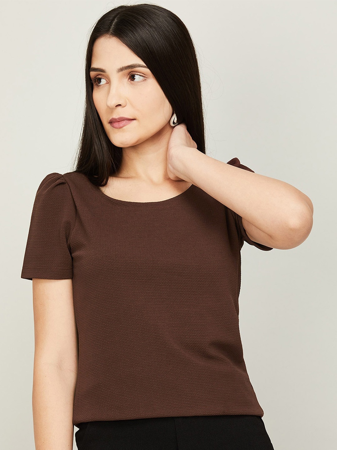 

CODE by Lifestyle Women Solid Top, Brown