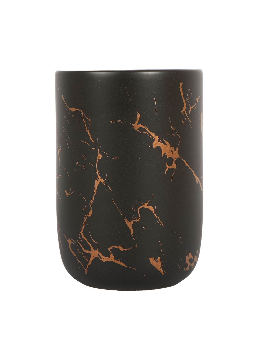 

FabSeasons Black Italian Marble Pattern Ceramic Toothbrush Holder