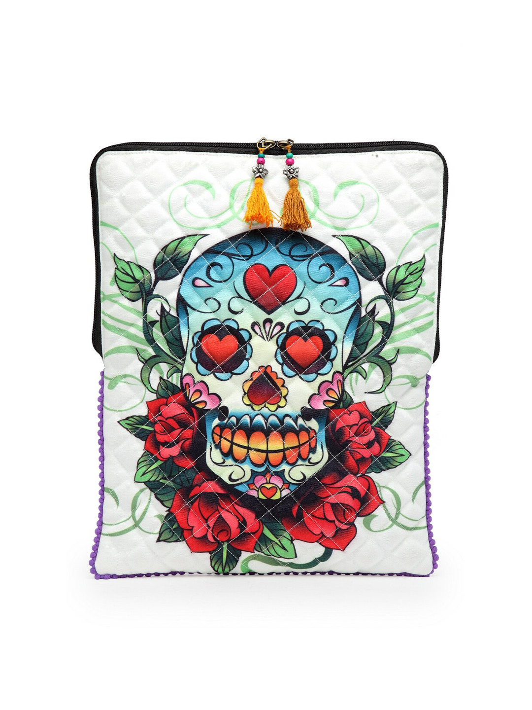 

The House of Tara Digital Printed Laptop Sleeve, White