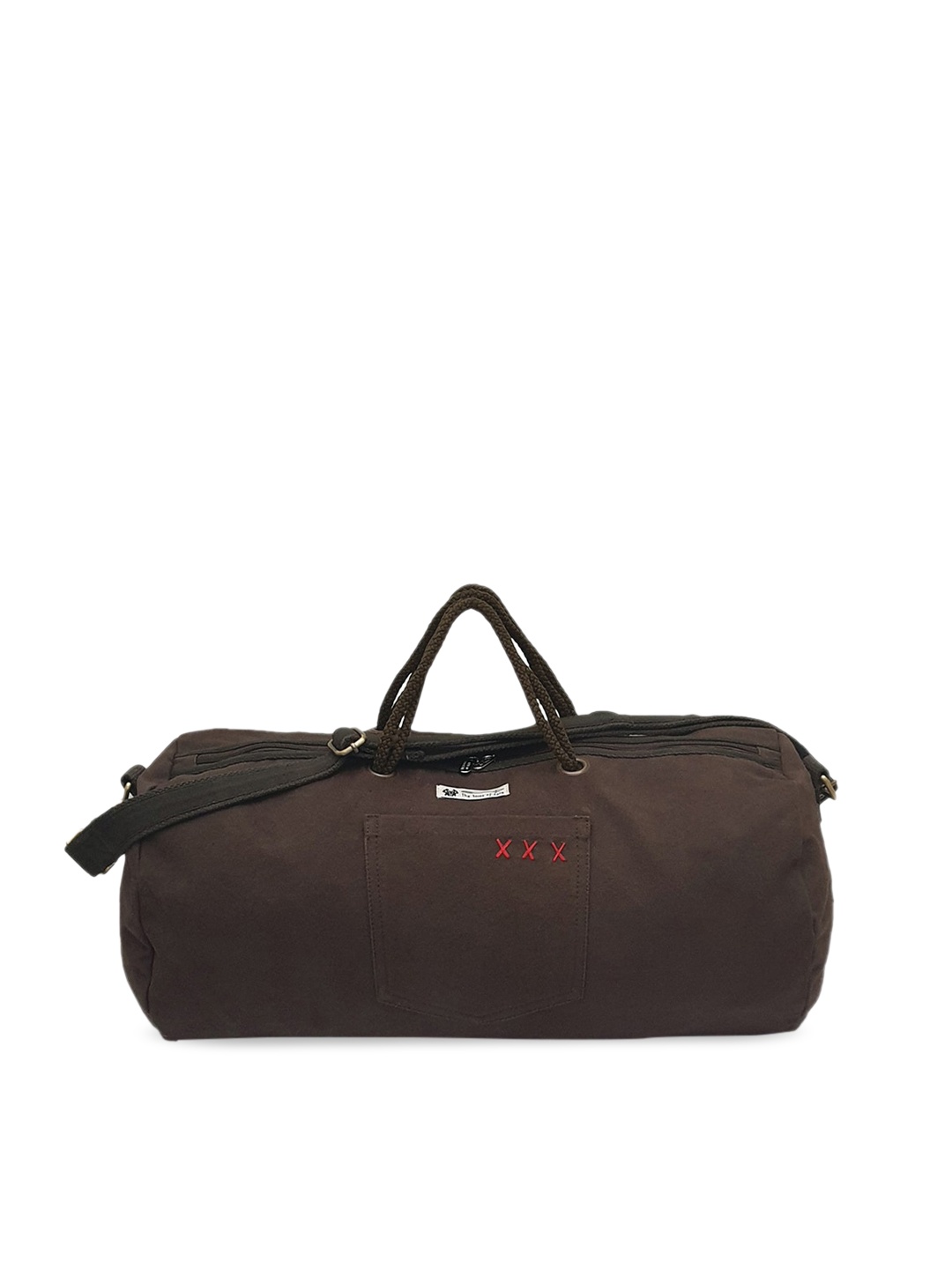 

The House of Tara Canvas Self-Design Duffle Bag, Brown