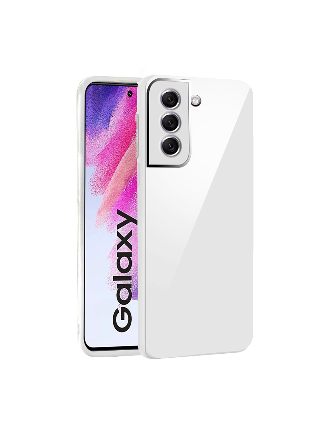 

Karwan Samsung Galaxy S21FE Shock Proof Back Cover, White