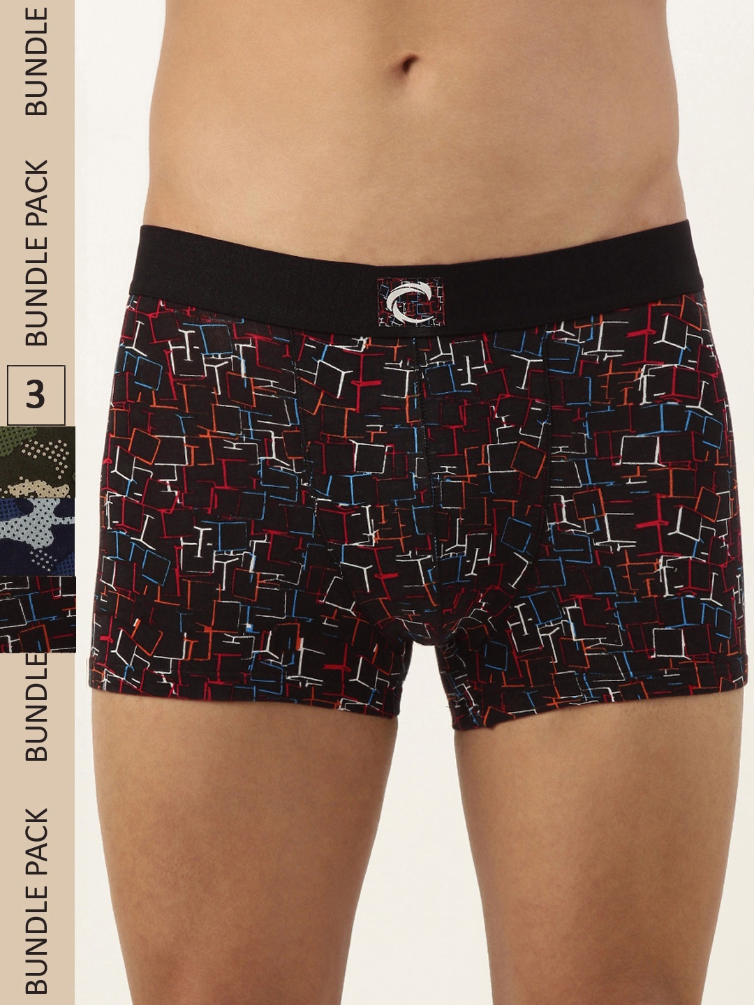 

Chromozome Men Pack of 3 Printed Ultra-Premium Micro-Modal Trunks 8902733624756, Multi