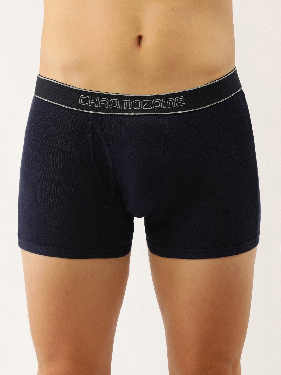 

Chromozome Men Pure Cotton Trunks 8902733630436-Blue, Navy blue