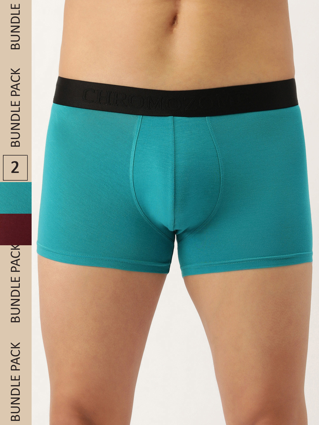 

Chromozome Men Pack Of 2 Premium Trunks 8902733628556-MULTI 3, Blue