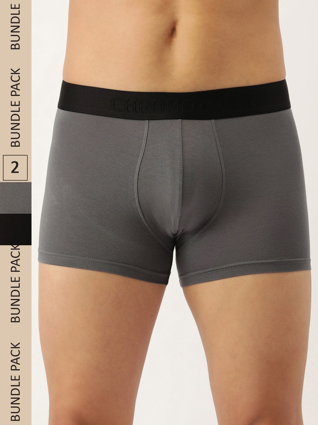 

Chromozome Men Pack Of 2 Premium Trunks 8902733628631-MULTI 5, Grey