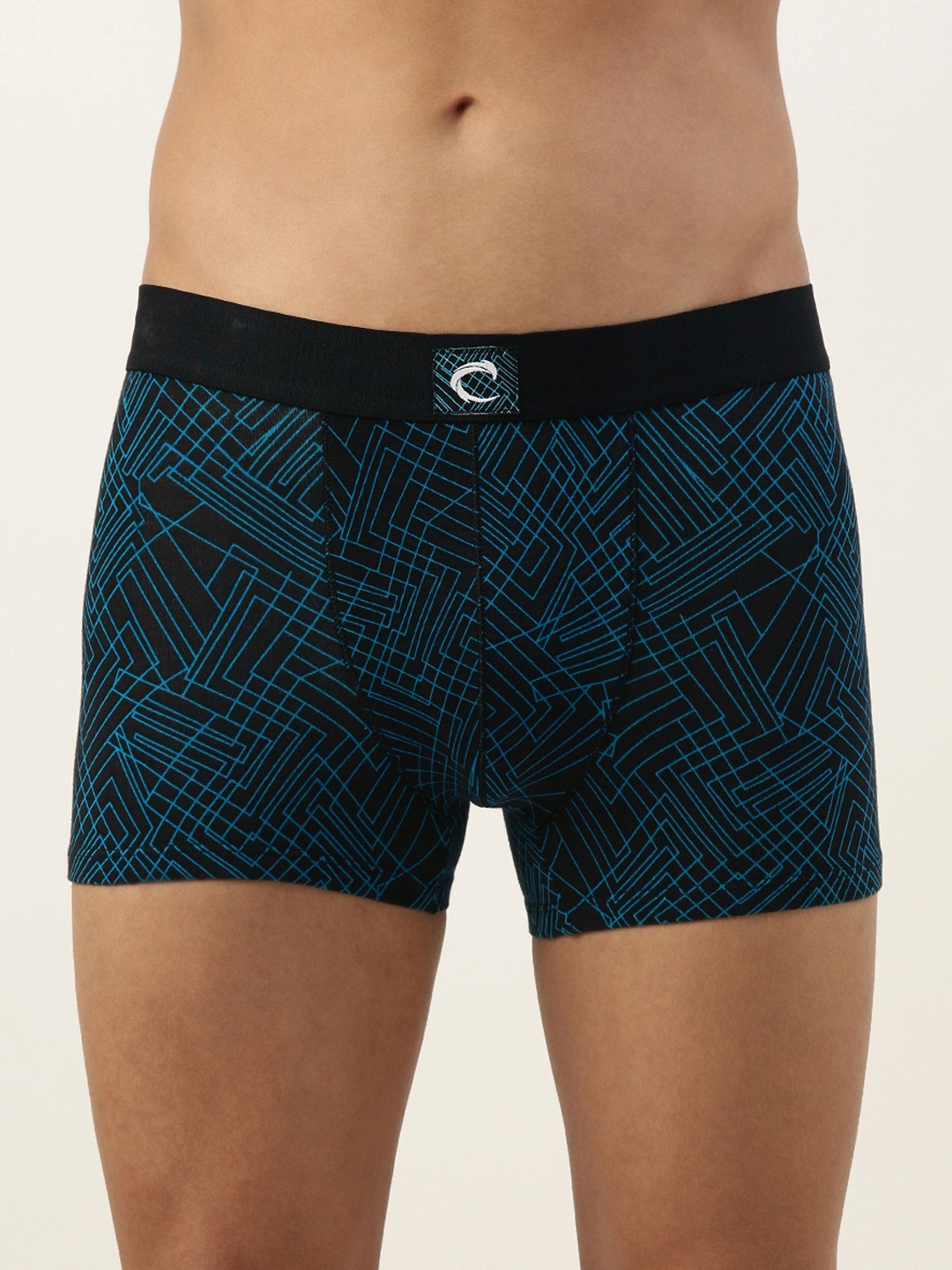 

Chromozome Men Printed Trunks 8902733624275-PRINT 5, Black