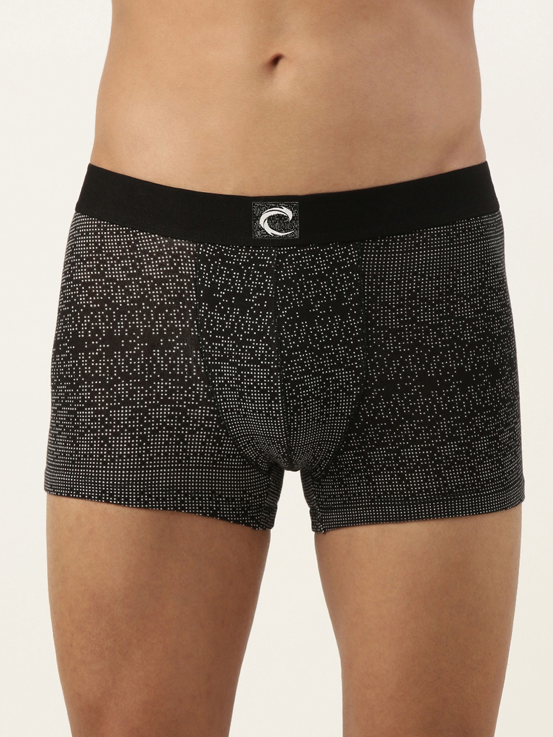 

Chromozome Men Printed Trunks 8902733624190-PRINT 3, Black