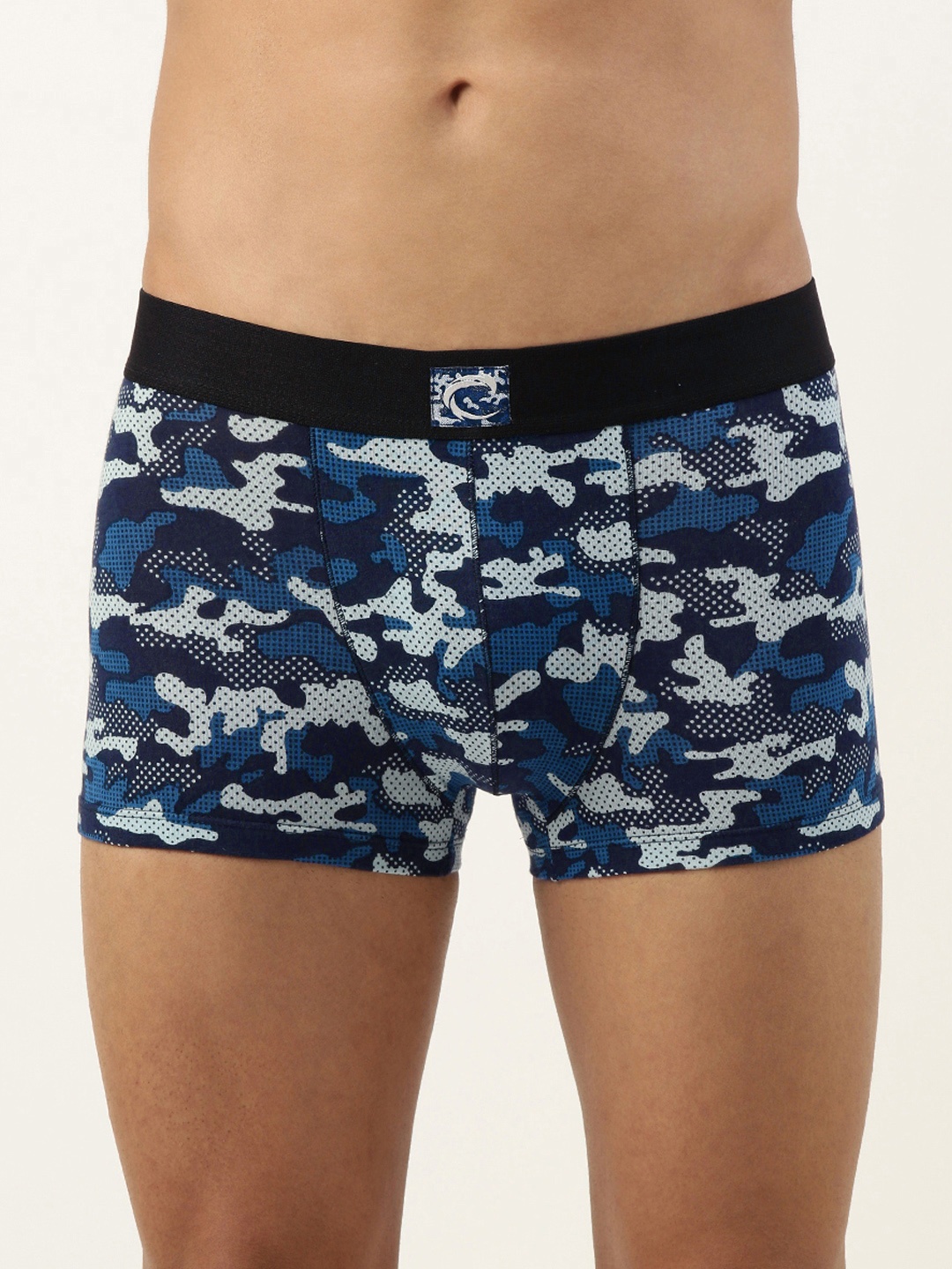 

Chromozome Men Printed Trunks 8902733624114-PRINT 1, Black