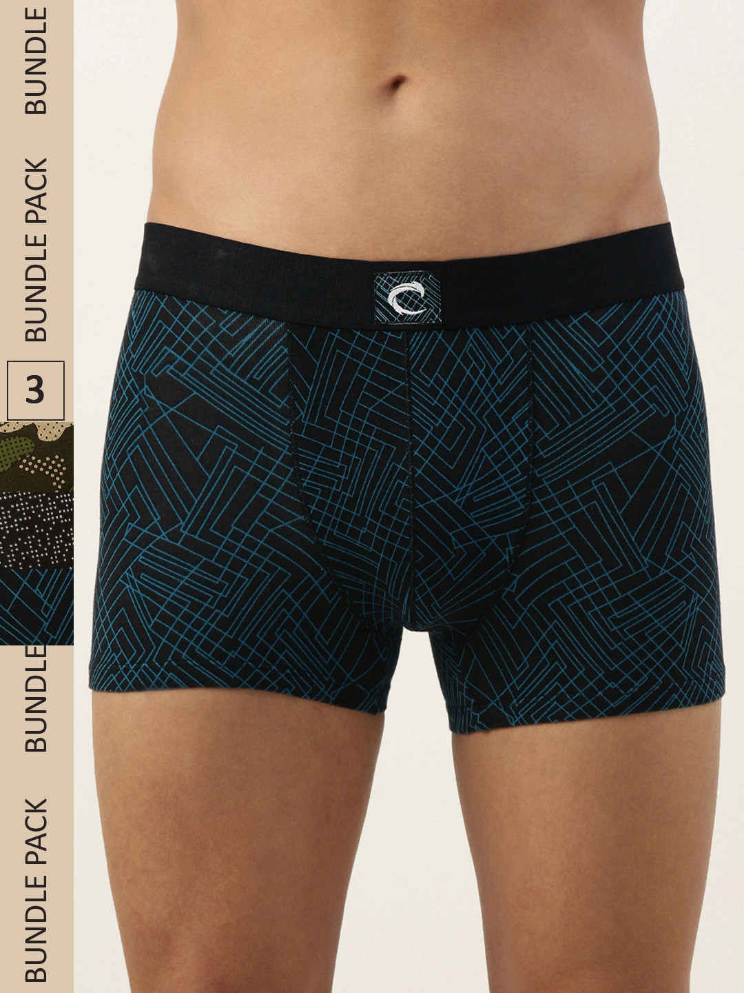 

Chromozome Men Pack of 3 Printed Ultra-Premium Micro-Modal Trunks 8902733624916, Multi