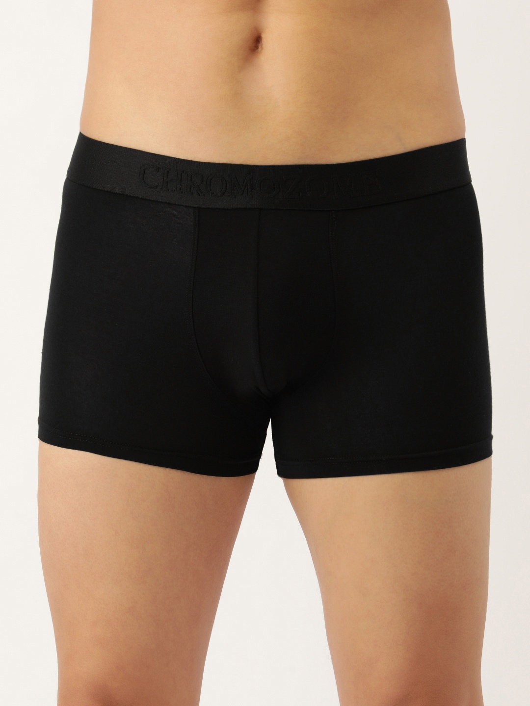 

Chromozome Men Solid Trunks 8902733628310-Black