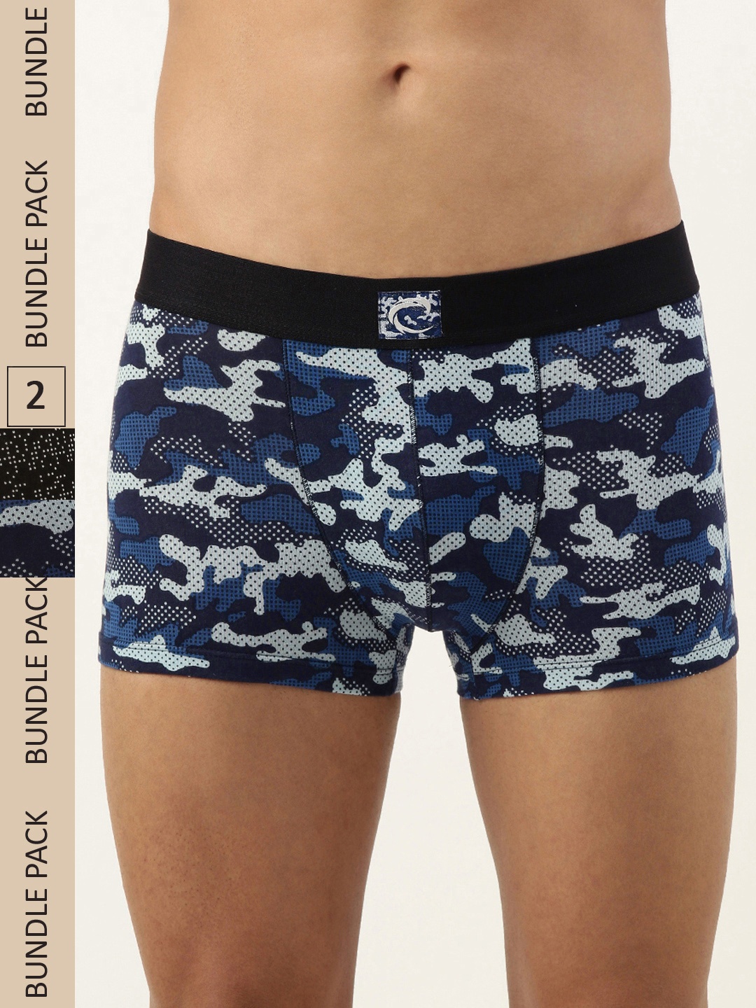 

Chromozome Men Pack of 2 Printed Trunks 8902733624435-MULTI 4, Blue