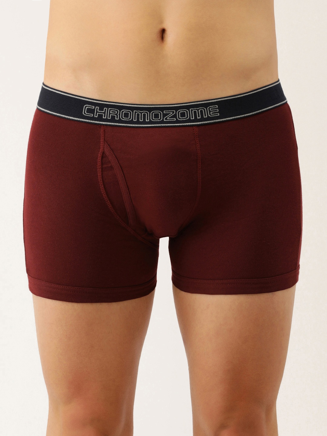 

Chromozome Men Mid-Rise Pure Cotton Premium Trunks 8902733630399, Maroon