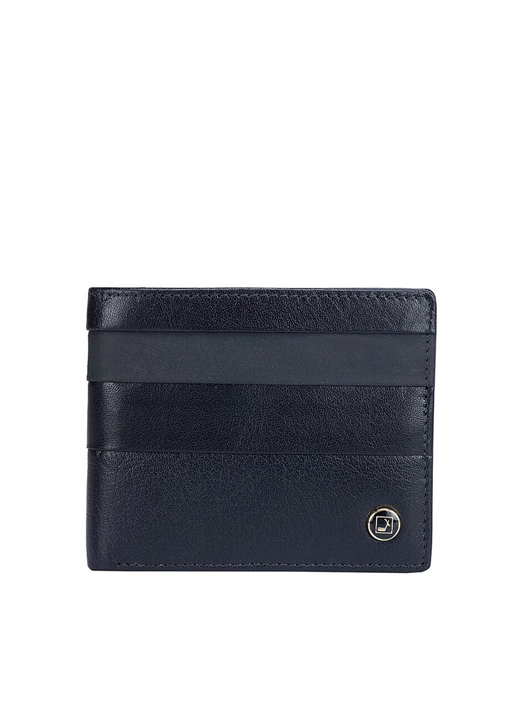 

Da Milano Men Leather Two Fold Wallet, Black