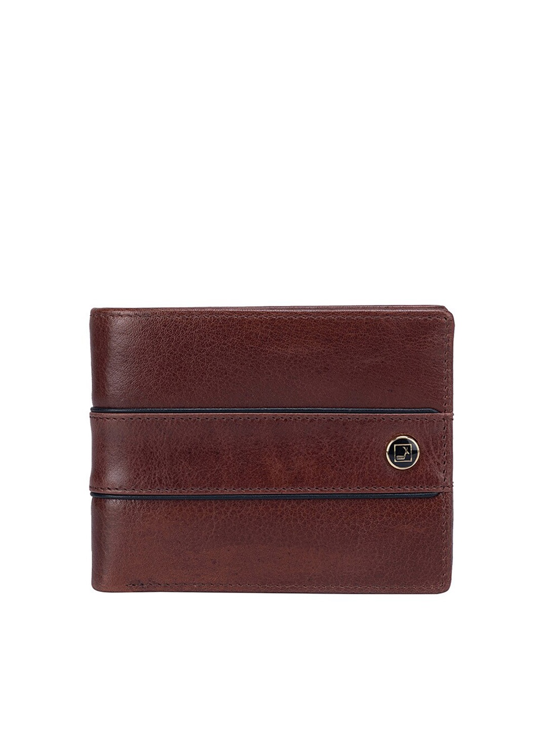 

Da Milano Men Leather Two Fold Wallet, Brown