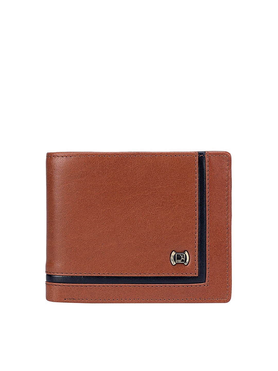 

Da Milano Men Leather Two Fold Wallet, Brown