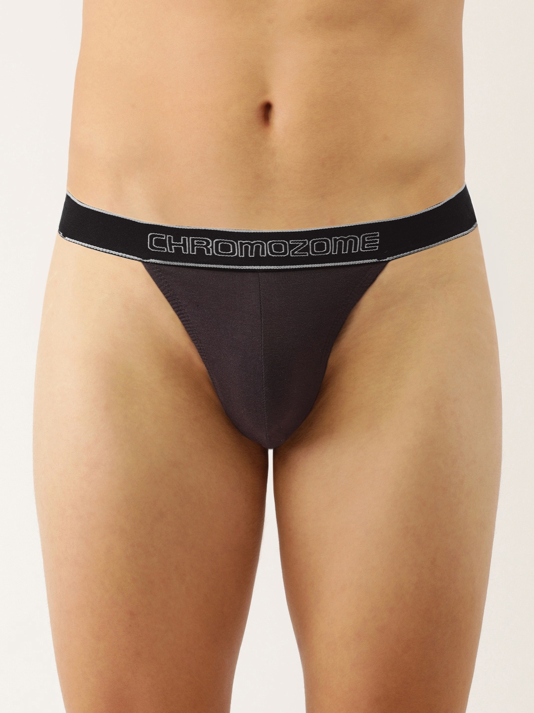 

Chromozome Men Solid Premium Pure Cotton Tanga Brief 8902733625838, Grey