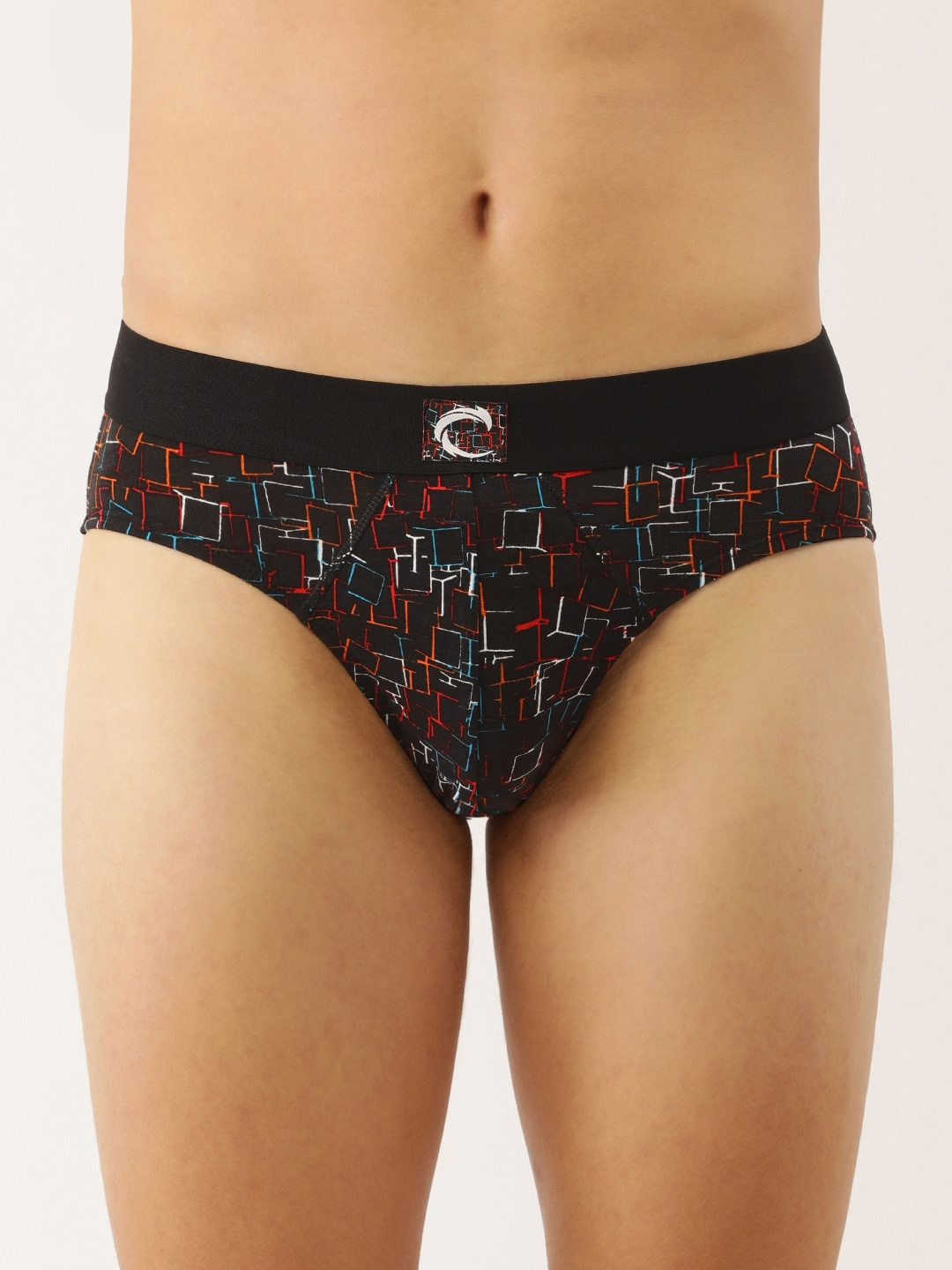 

Chromozome Men Premium Cotton-Stretch Printed Briefs 8902733620970, Black