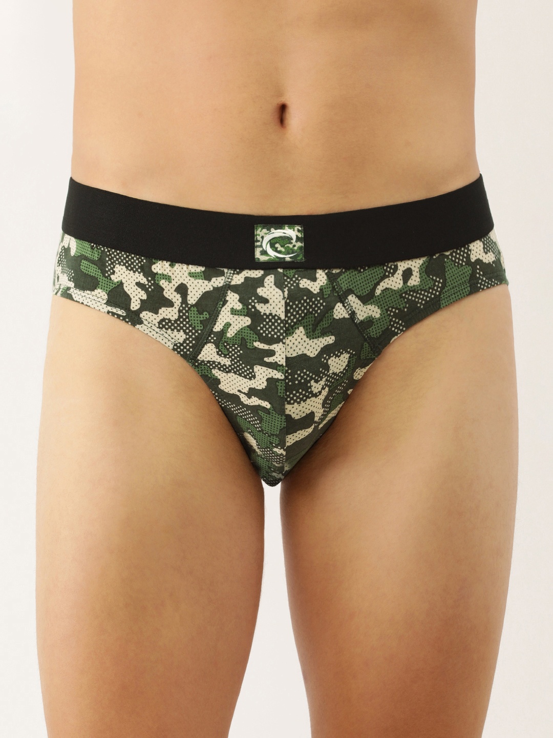 

Chromozome Men Premium Cotton-Stretch Printed Briefs 8902733621052, Green