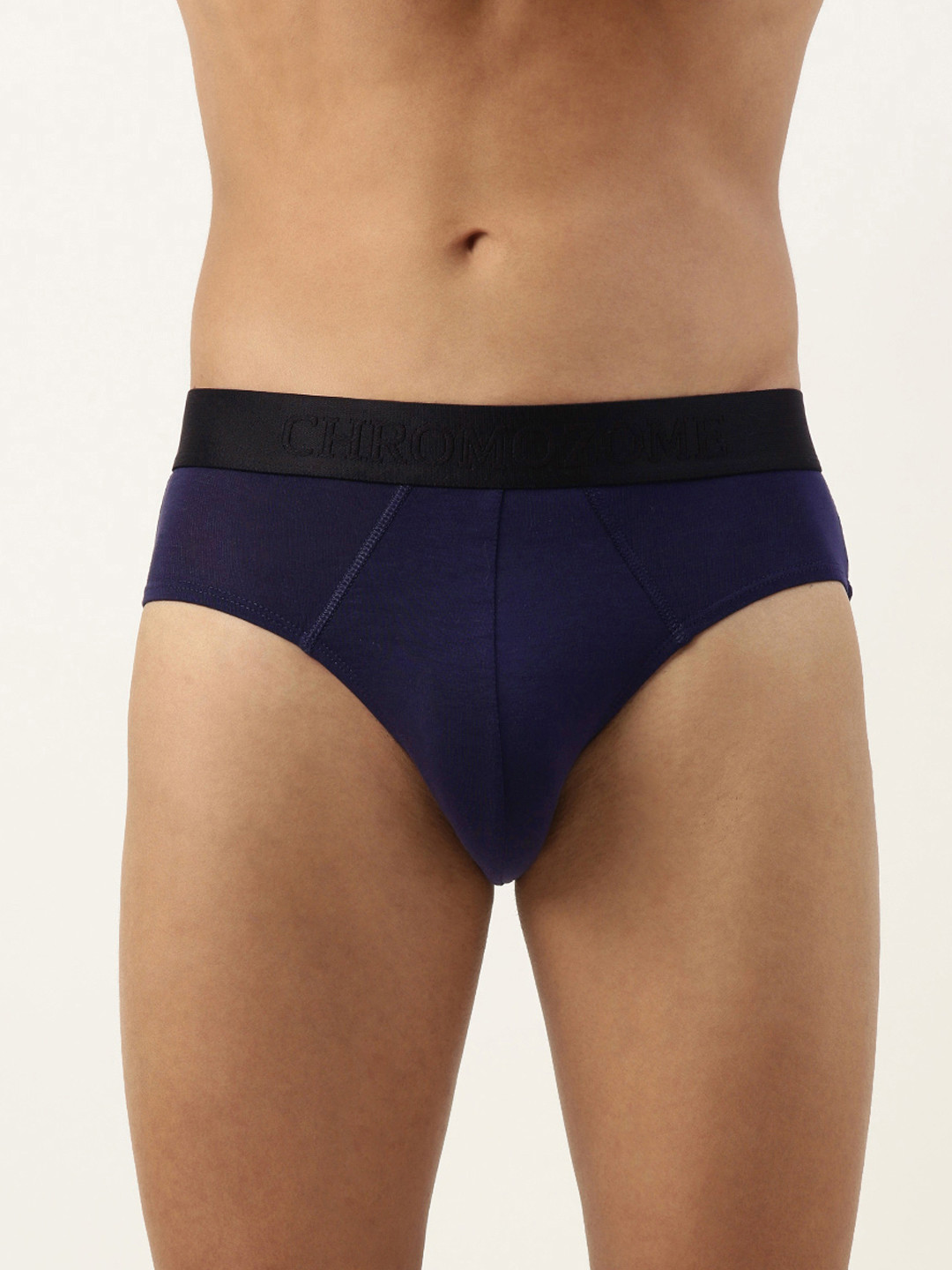 

Chromozome Men Pack of 2 Ultra-Premium Micro-Modal Briefs 8902733627436, Navy blue