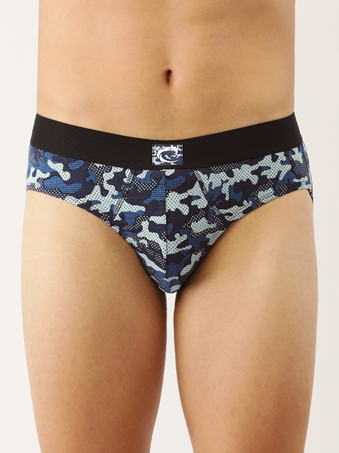 

Chromozome Men Mid-Rise Premium Printed Briefs 8902733620932, Black