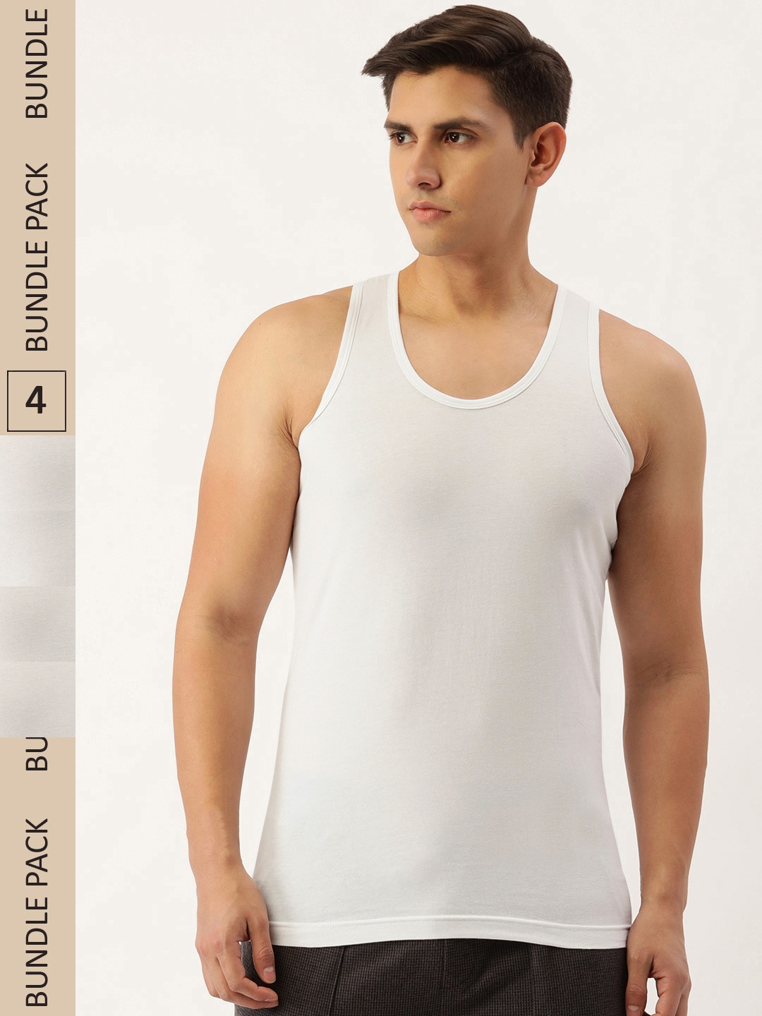 

Premium Pure Cotton Vest, White
