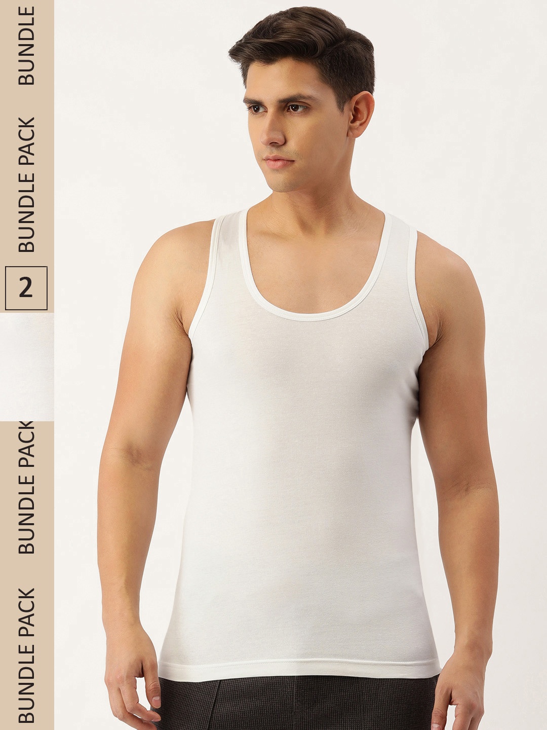 

Premium Pure Cotton Vest, White