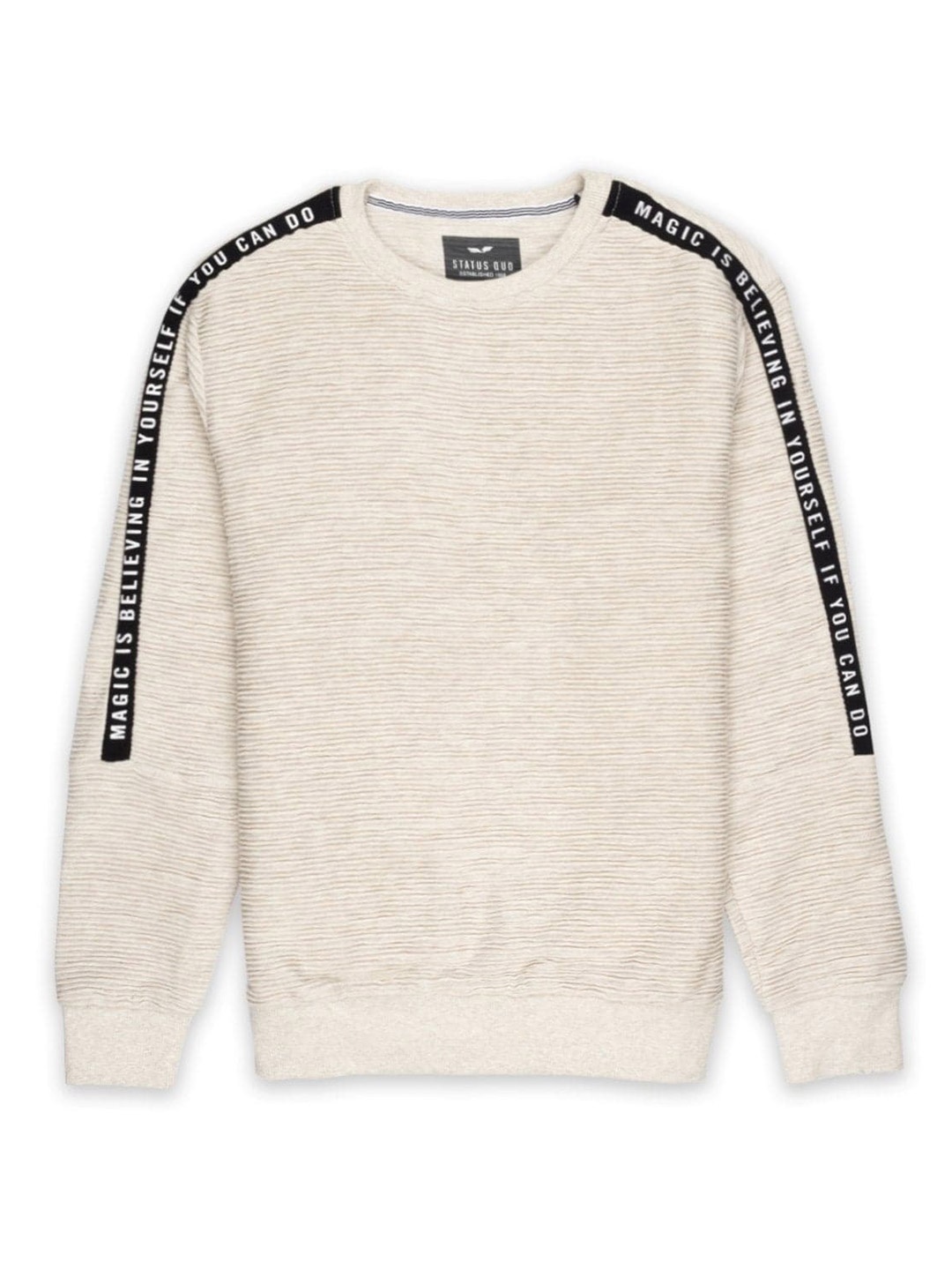 

Status Quo Boys Cotton Sweatshirt, Beige