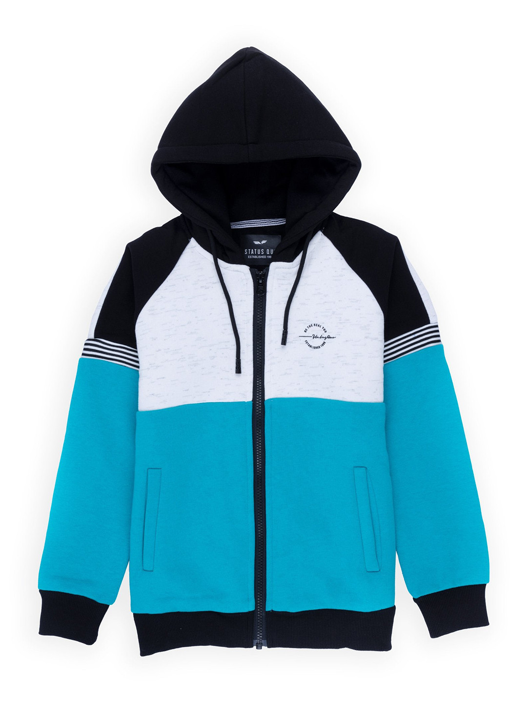 

Status Quo Boys Blue Colourblocked Sweatshirt