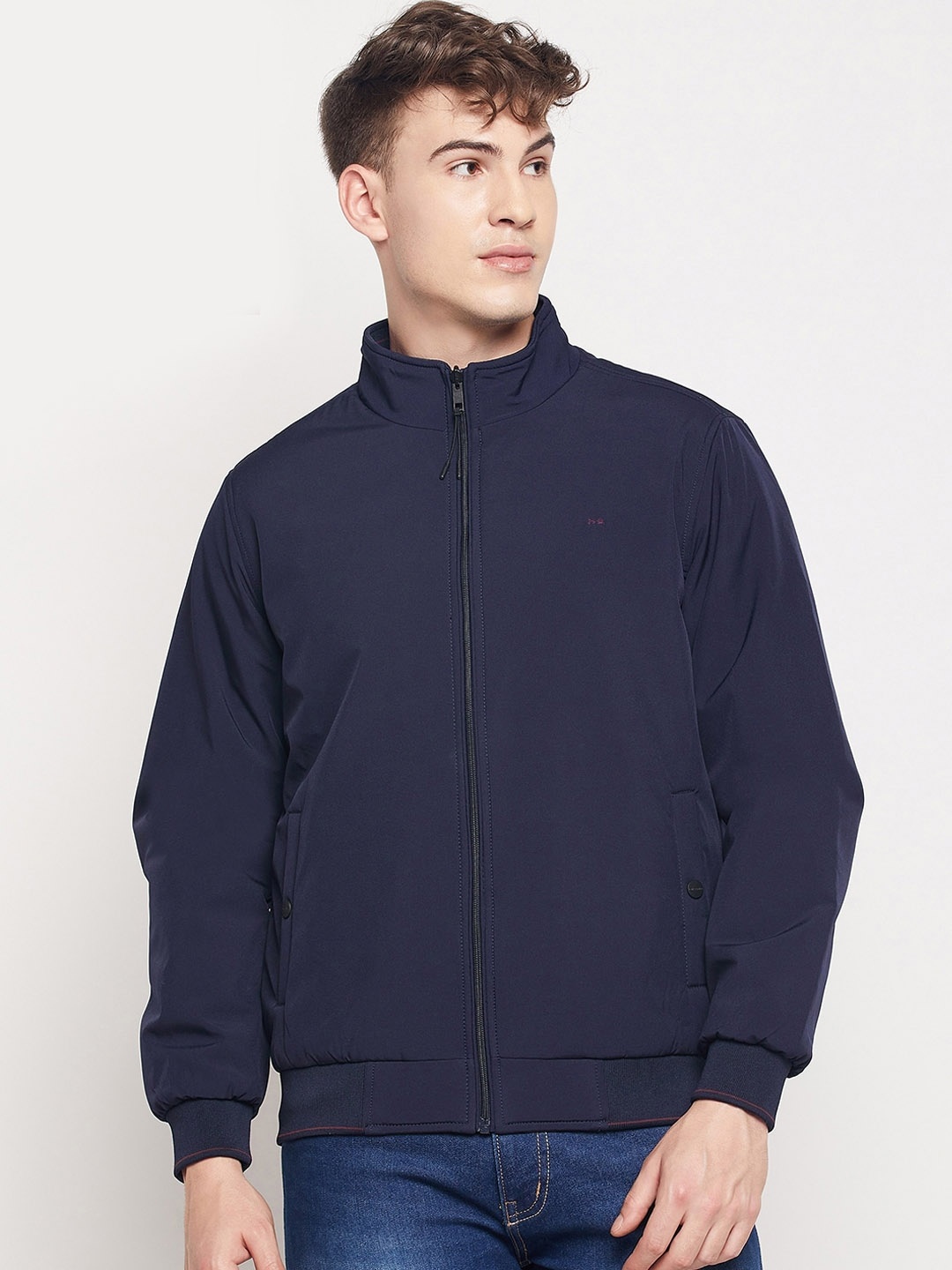

Okane Men Reversible Bomber Jacket, Navy blue