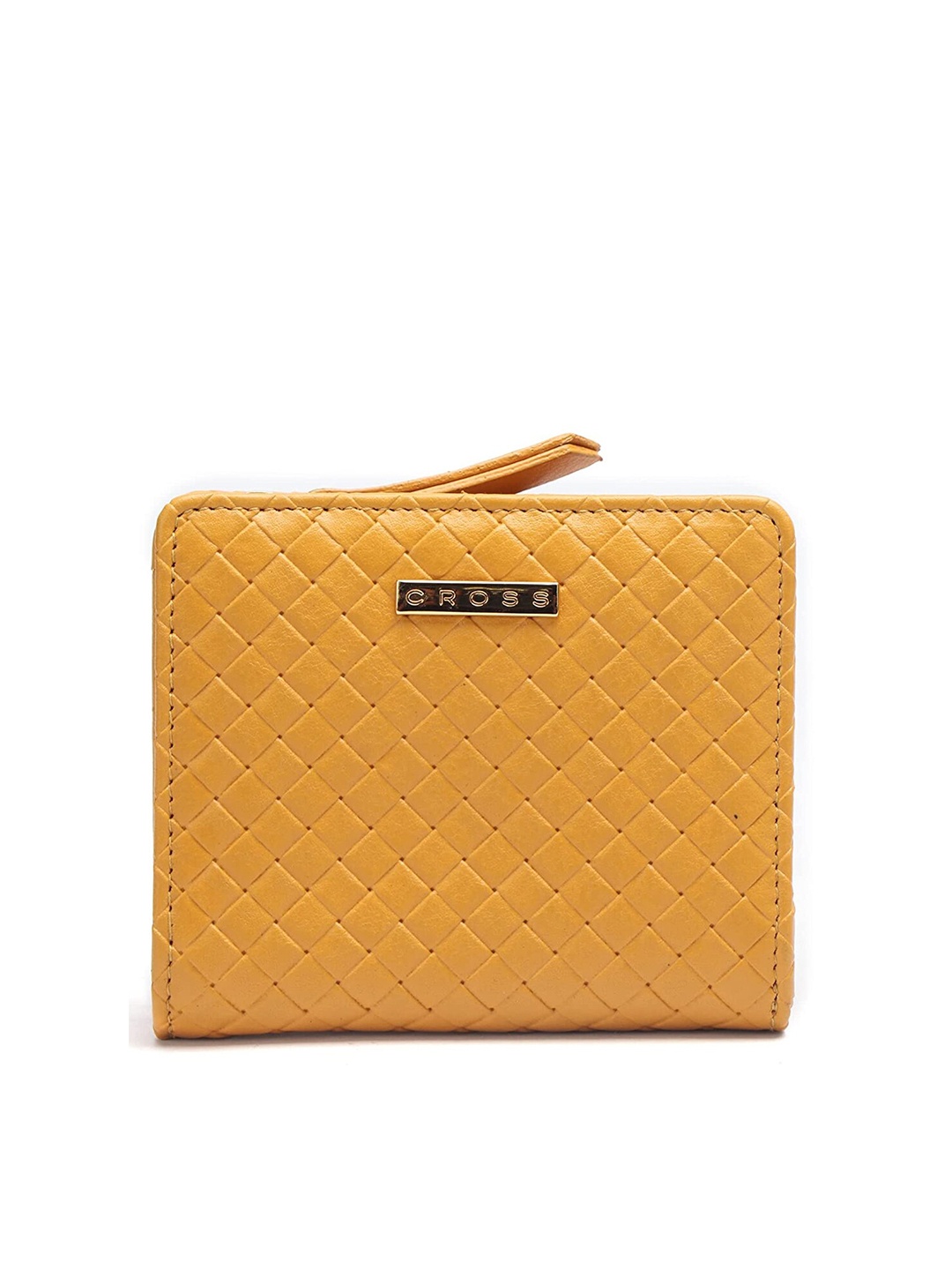 

Cross Men Textured Leather Two Fold Wallet, Yellow