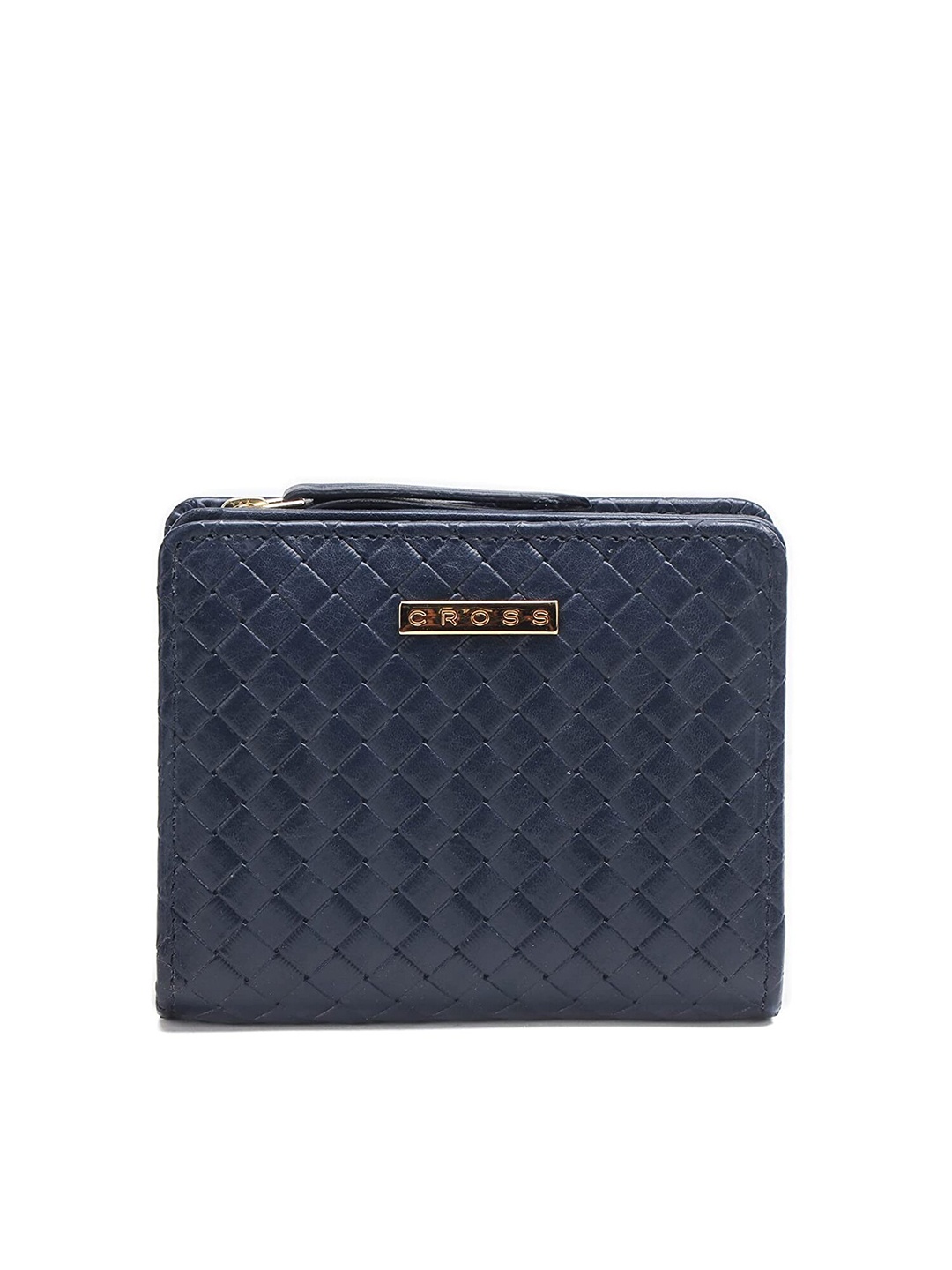 

Cross Men Textured Leather Two Fold Wallet, Blue