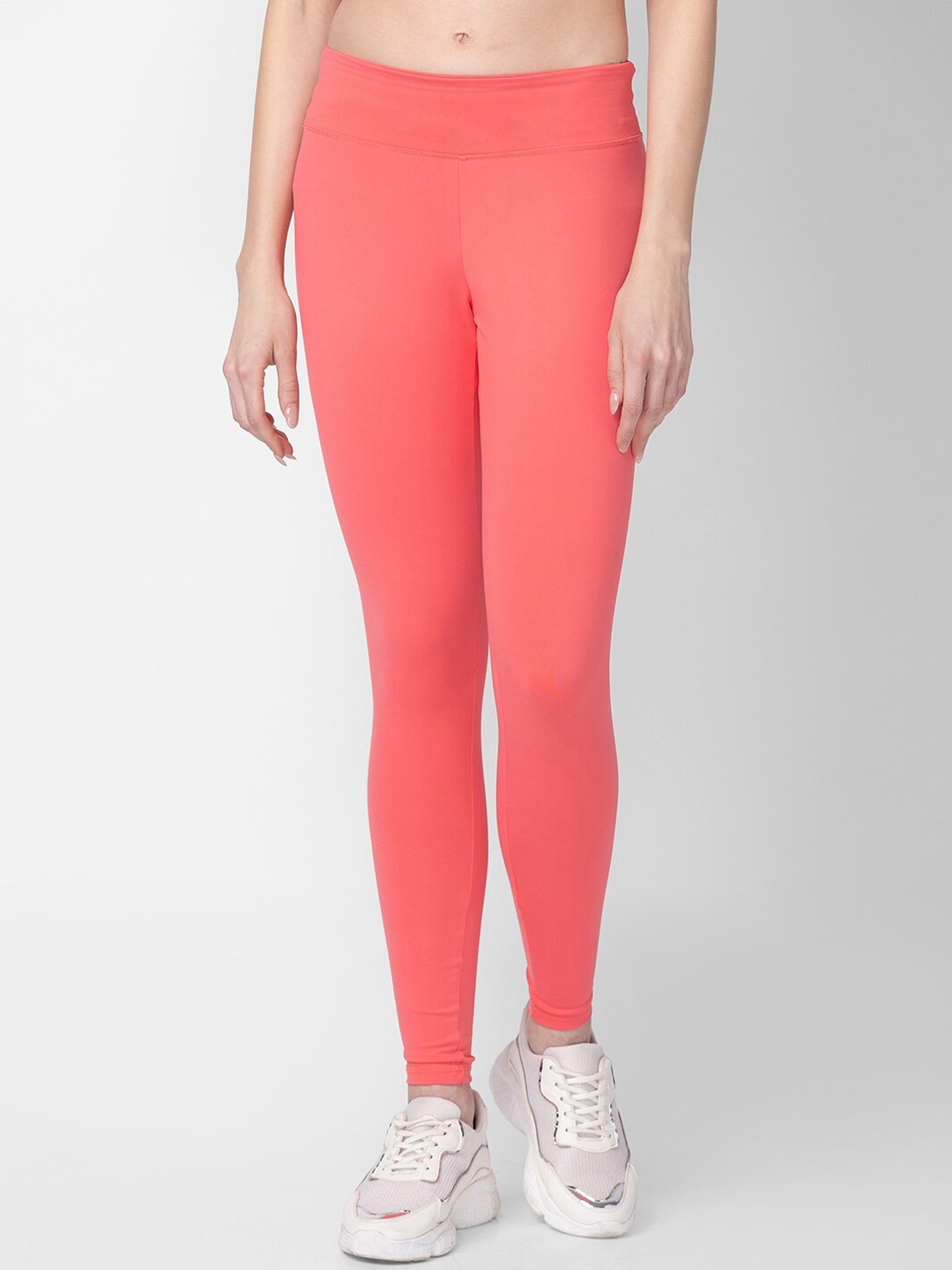 

Candyskin Women Stretchable Ankle-Length Yoga & Gym Tights, Coral
