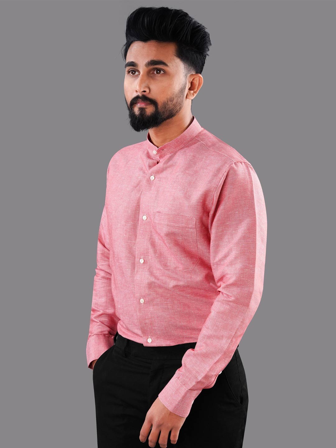 

FRENCH CROWN Men Formal Shirt, Pink
