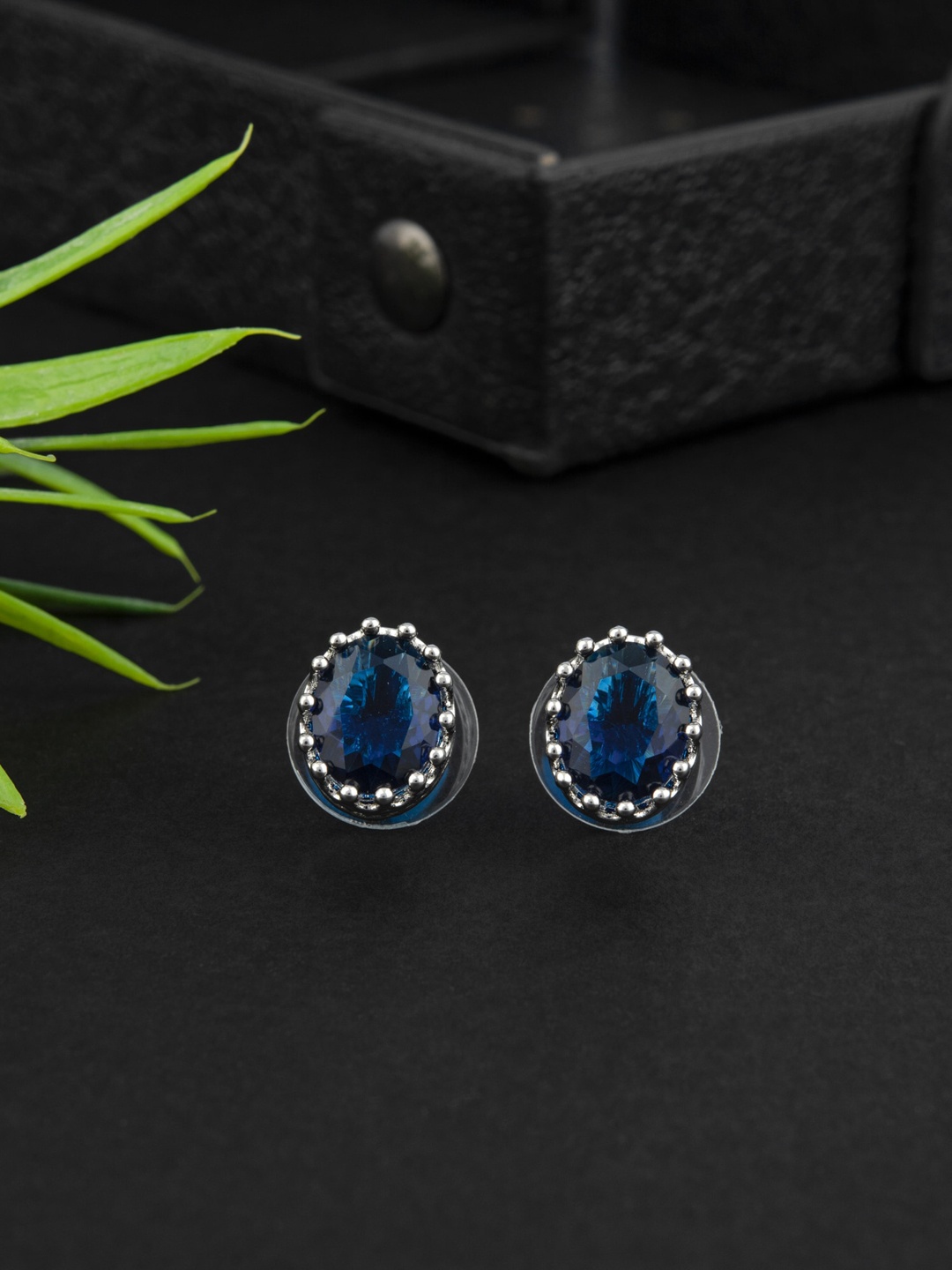 

E2O Contemporary Studs Earrings, Blue