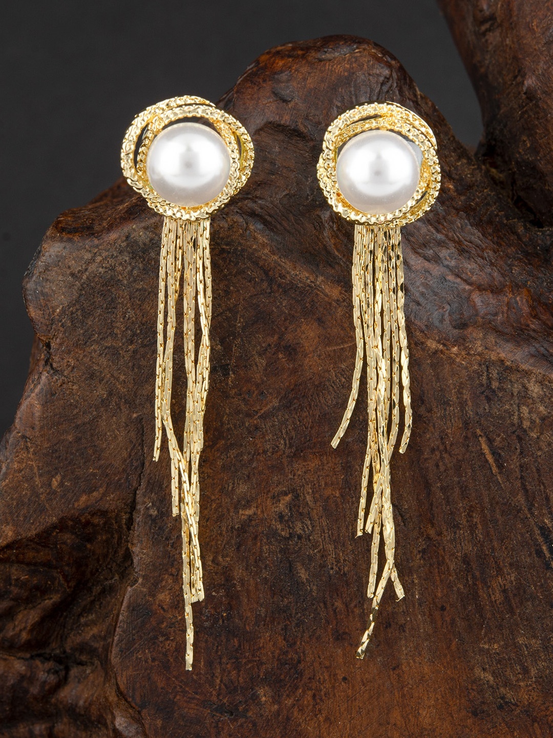 

E2O Gold Plated Contemporary Drop Earrings