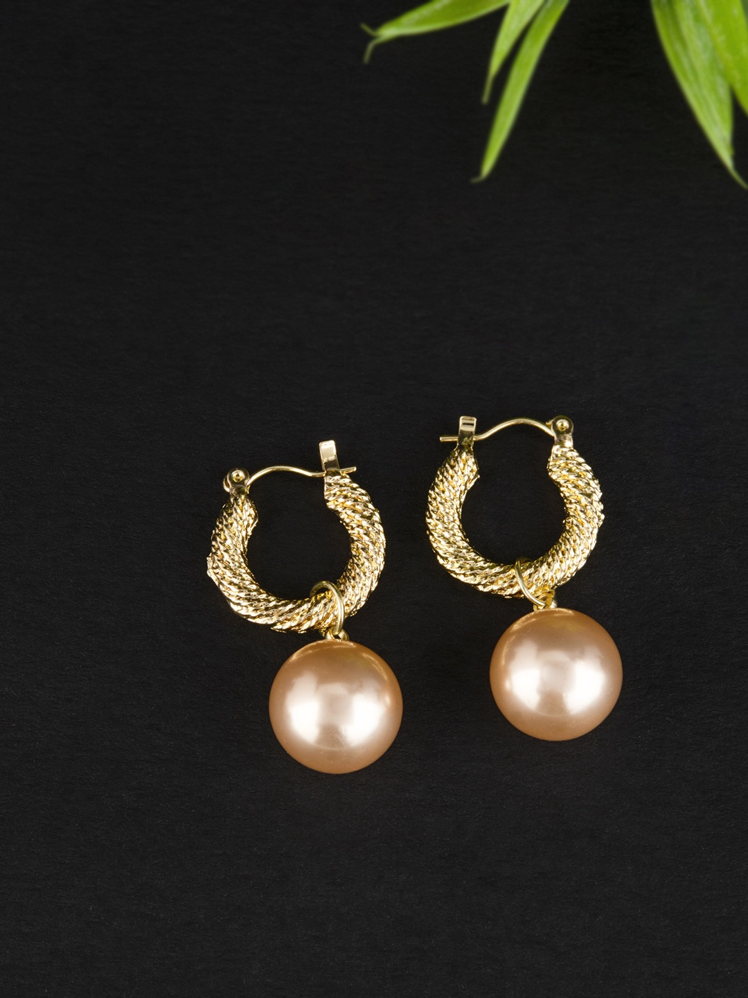 

E2O Gold-Plated Contemporary Drop Earrings