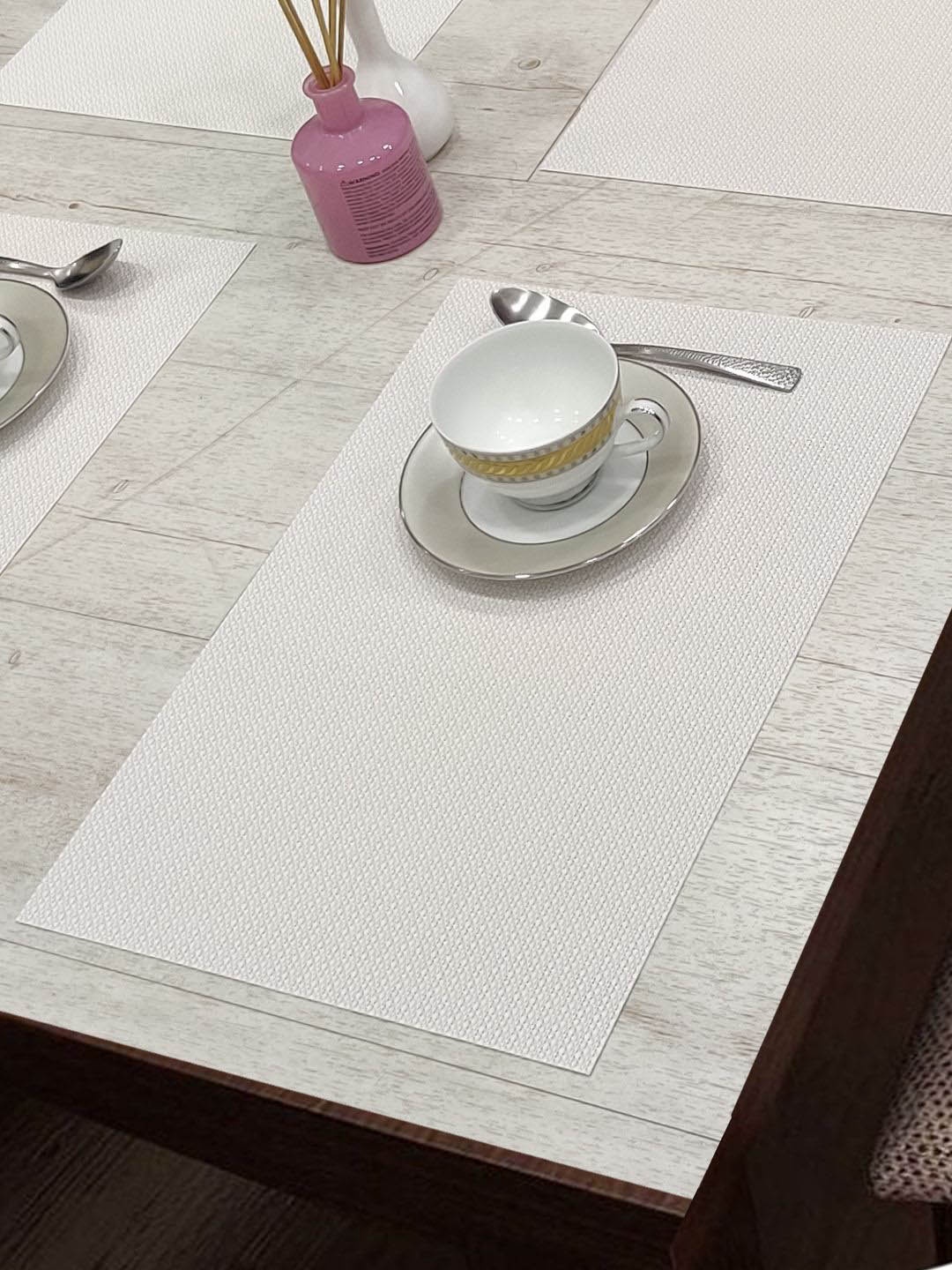 

BIANCA Bellevue Beige Set of 6 Woven Pattern Table Placemats