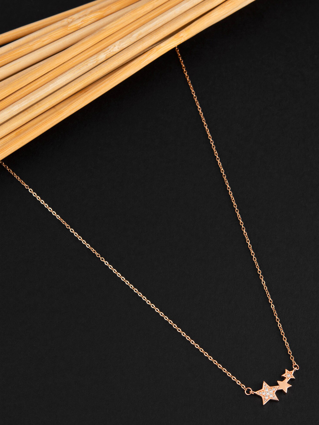 

E2O Brass Gold-Plated Necklace, White