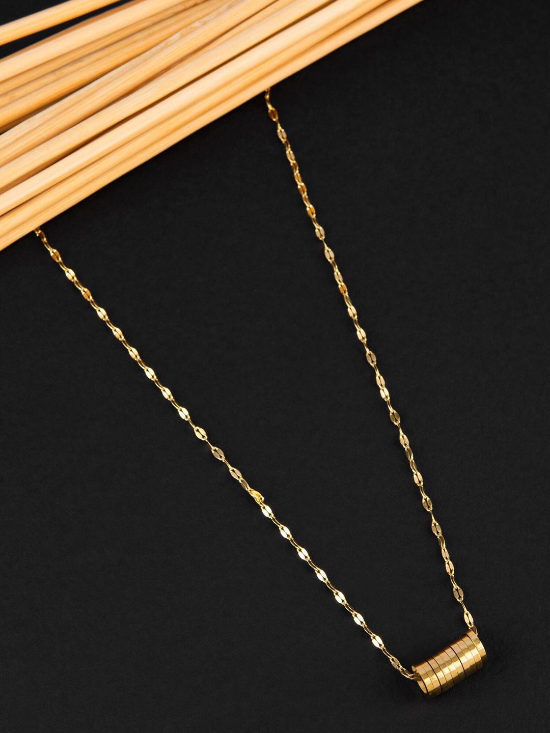 

E2O Brass Gold-Plated Necklace