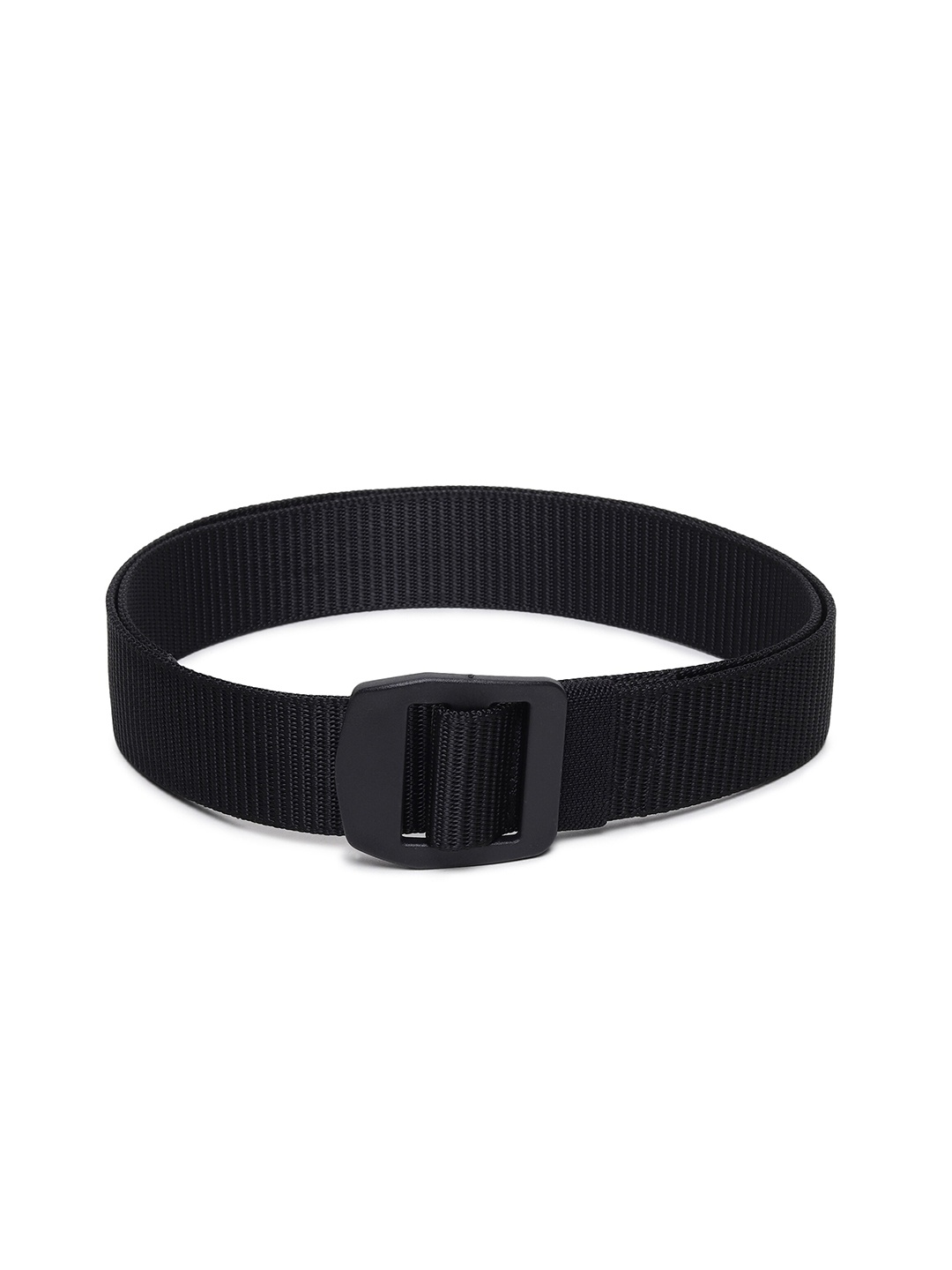 

HENEDA Men Woven Design Slider Buckle Belt, Black