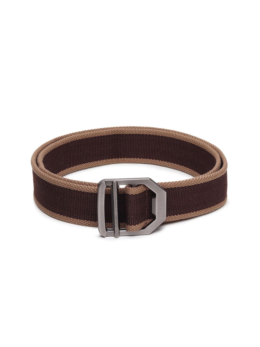 

HENEDA Men Cotton Causal Belt, Brown