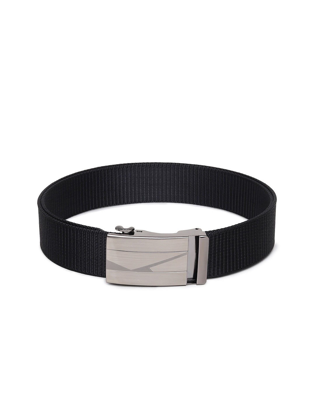 

HENEDA Men Slider Buckle Causal Belt, Black